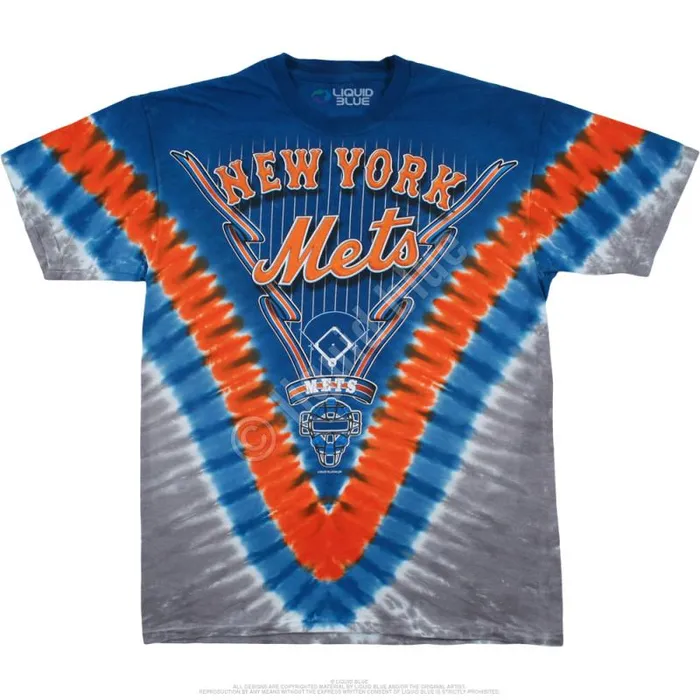 Liquid Blue TShirt Men New York Mets V TieDye TShirt