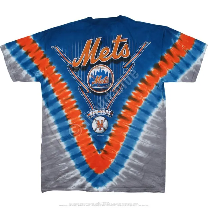 Liquid Blue TShirt Men New York Mets V TieDye TShirt