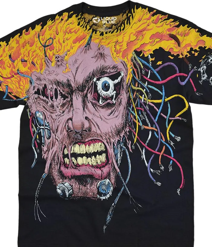 Liquid Blue TShirt Men Overload Black TShirt