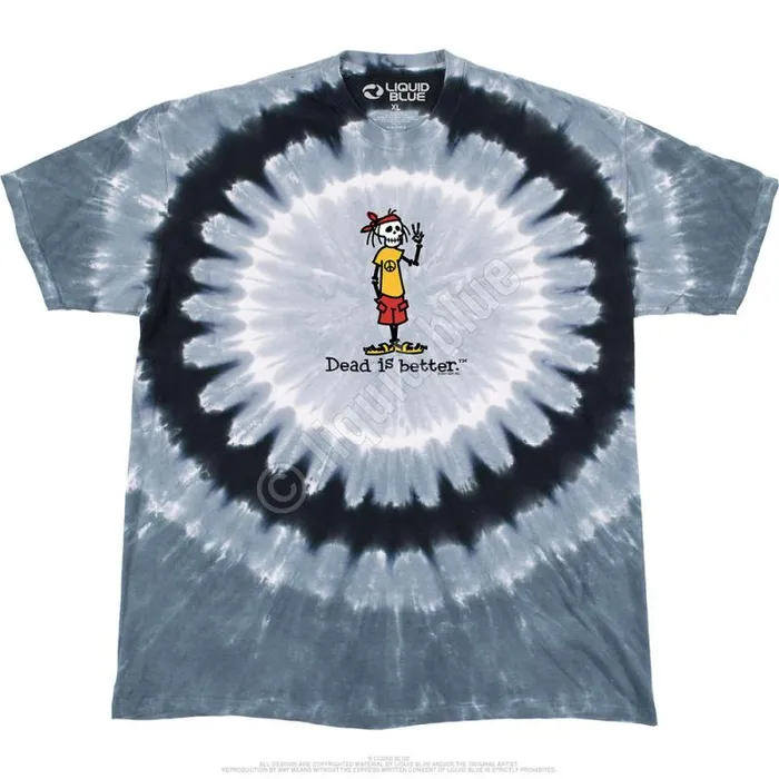 Liquid Blue TShirt Men Peace Dead Is Better TShirt