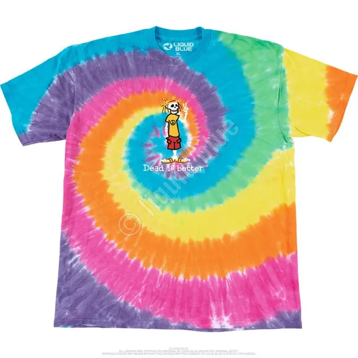 Liquid Blue TShirt Men Peace Dead Is Better TShirt