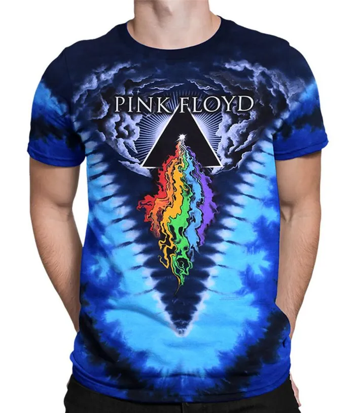 Liquid Blue TShirt Men Prism River TieDye TShirt