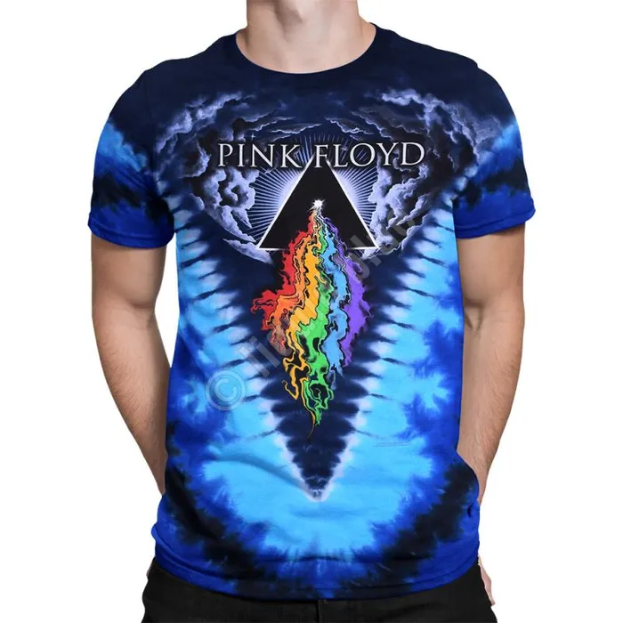 Liquid Blue TShirt Men Prism River TieDye TShirt