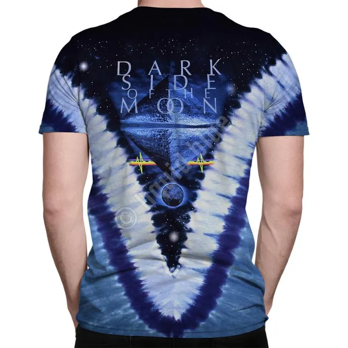 Liquid Blue TShirt Men Pyramid V TieDye TShirt