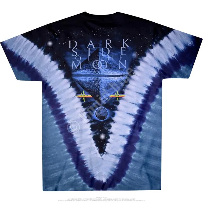 Liquid Blue TShirt Men Pyramid V TieDye TShirt