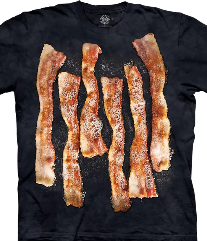 Liquid Blue TShirt Men Sizzlin Bacon Classic Cotton TShirt