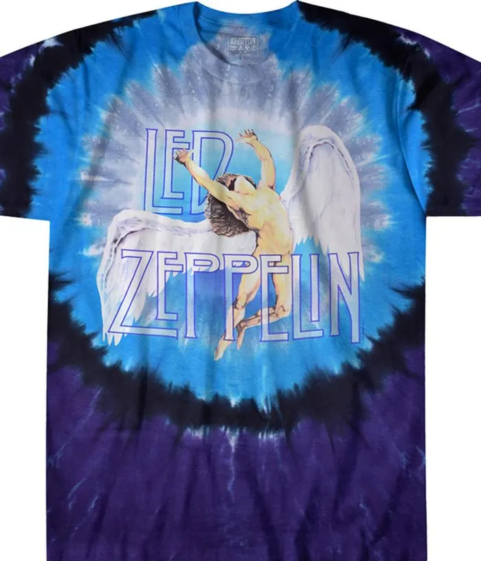 Liquid Blue TShirt Men Swan Song TieDye TShirt