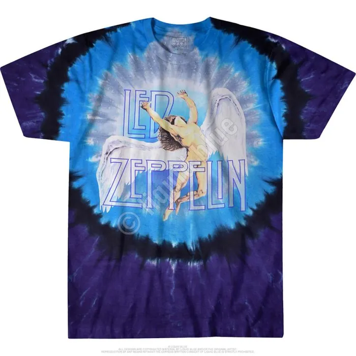 Liquid Blue TShirt Men Swan Song TieDye TShirt