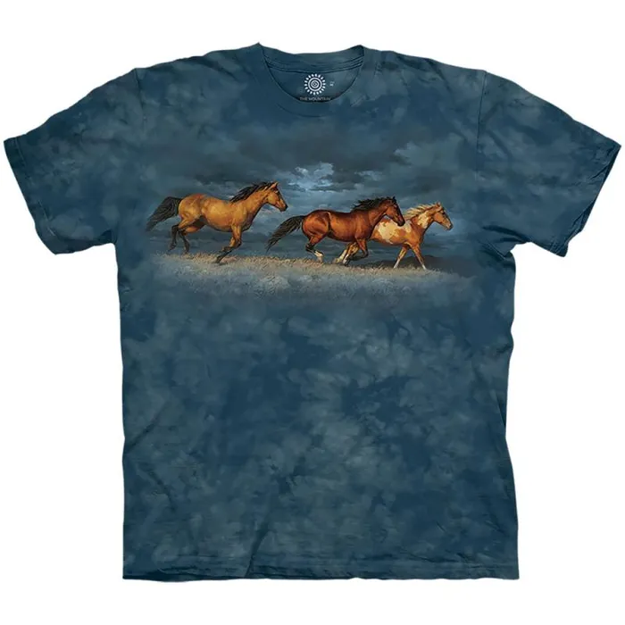 Liquid Blue TShirt Men Thunder Ridge Classic Cotton TShirt