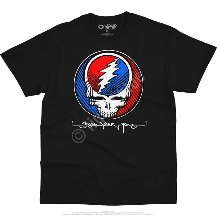 Liquid Blue TShirt Men Underground SYF Black TShirt