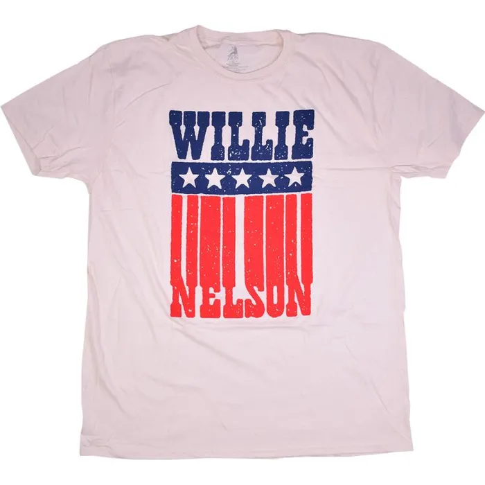 Liquid Blue TShirt Men Willie Nelson American Name Tan TShirt