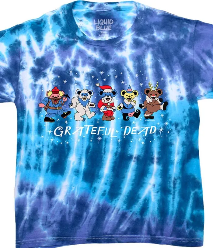 Liquid Blue Youth Kids Dead Nose Reinbears Youth TieDye TShirt