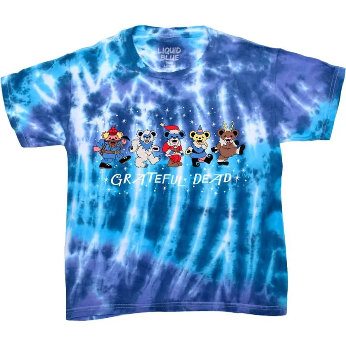 Liquid Blue Youth Kids Dead Nose Reinbears Youth TieDye TShirt