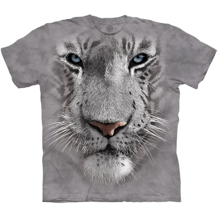 Liquid Blue Youth Kids White Tiger Face Kids039 TShirt