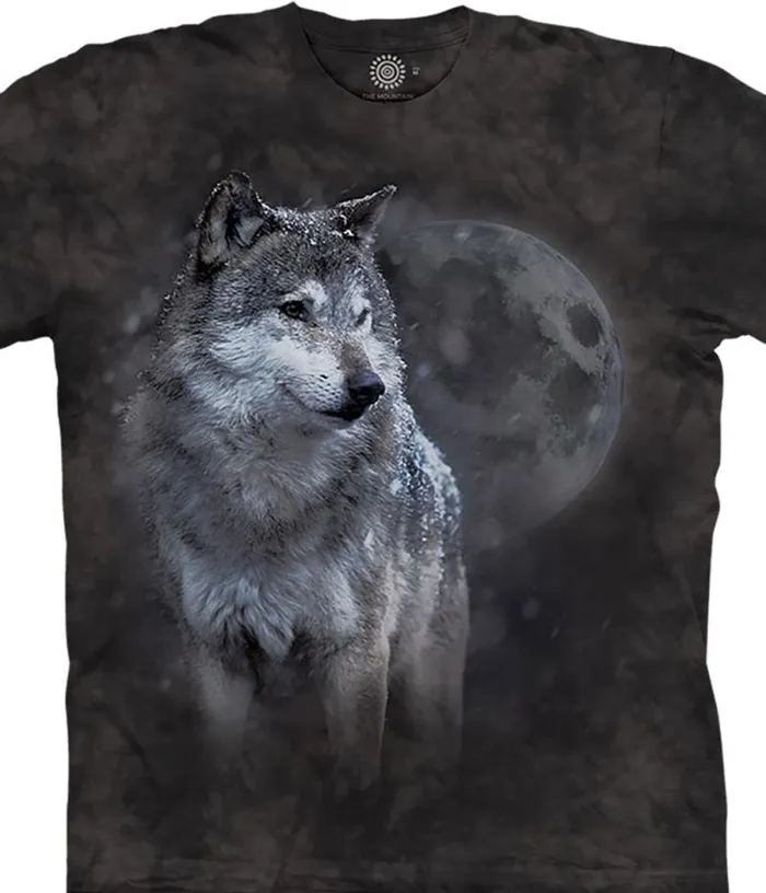 Liquid Blue Youth Kids Winter Eve Wolf Kids039 TShirt