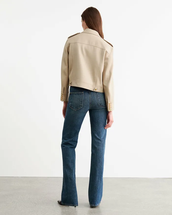 LISE JACKET Roosevelt Khaki Jackets and Blazers Nili Lotan Women
