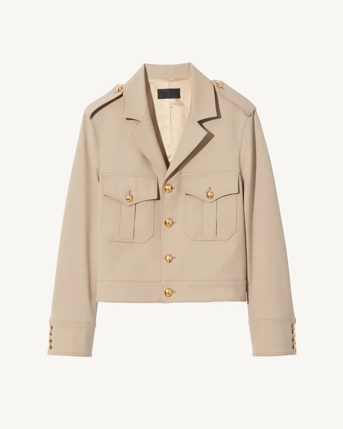 LISE JACKET Roosevelt Khaki Jackets and Blazers Nili Lotan Women