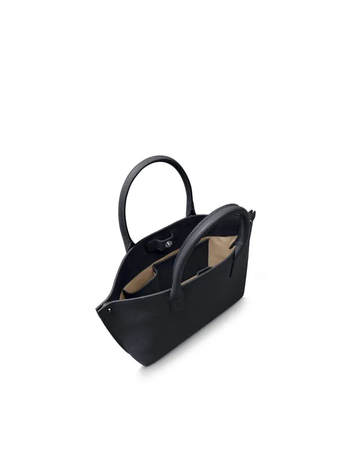 Little Ai Messenger Bag In Cervocalf Leather Denim Women Akris Top Handle Bags