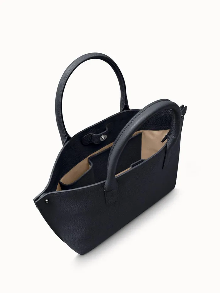 Little Ai Messenger Bag In Cervocalf Leather Denim Women Akris Top Handle Bags