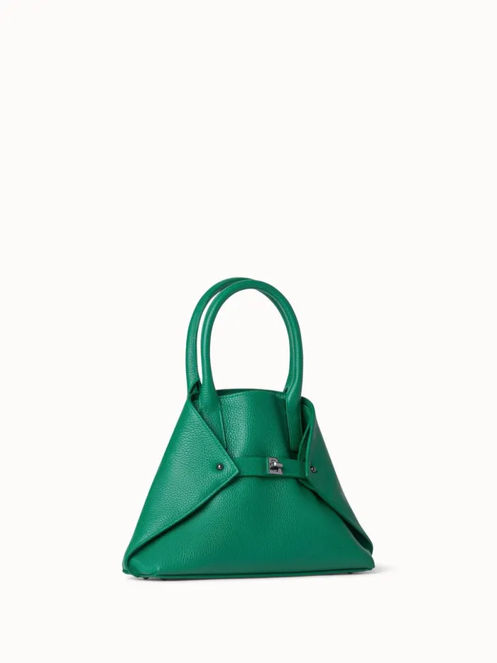 Little Ai Top Handle Bag In Cervocalf Leather Aloe Women Akris Crossbody Bags