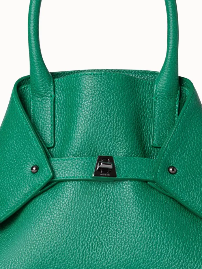 Little Ai Top Handle Bag In Cervocalf Leather Aloe Women Akris Crossbody Bags