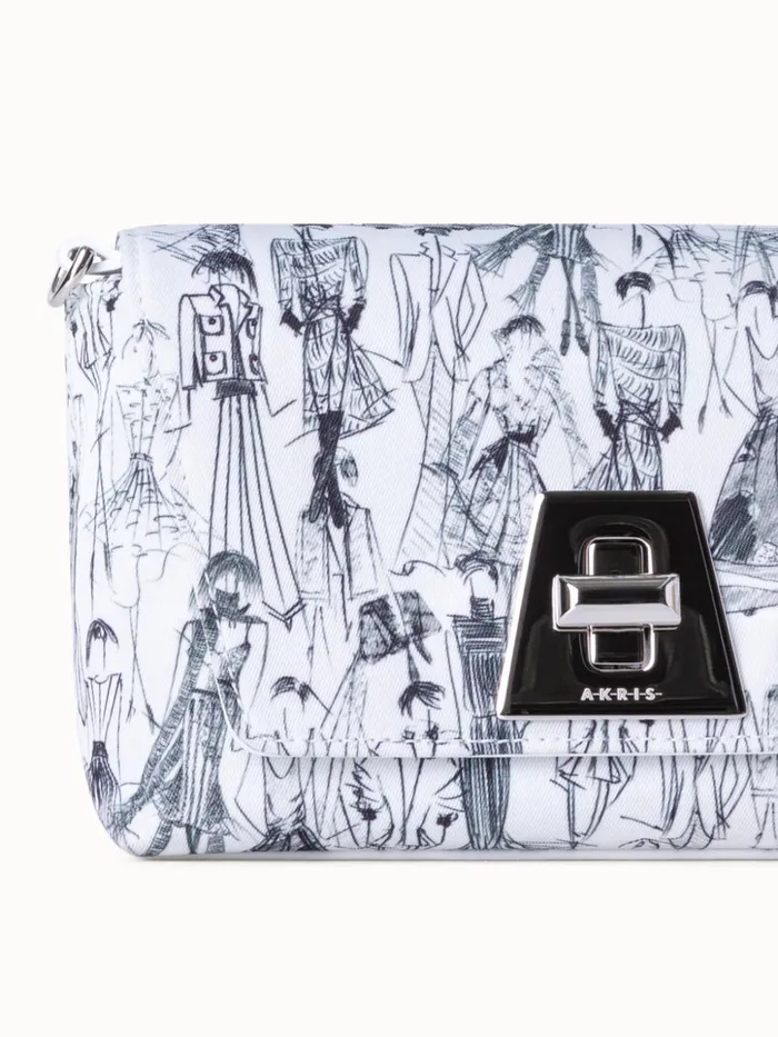 Little Anouk Day Bag With Croquis Print Croquis Print Women Akris Mini Bags