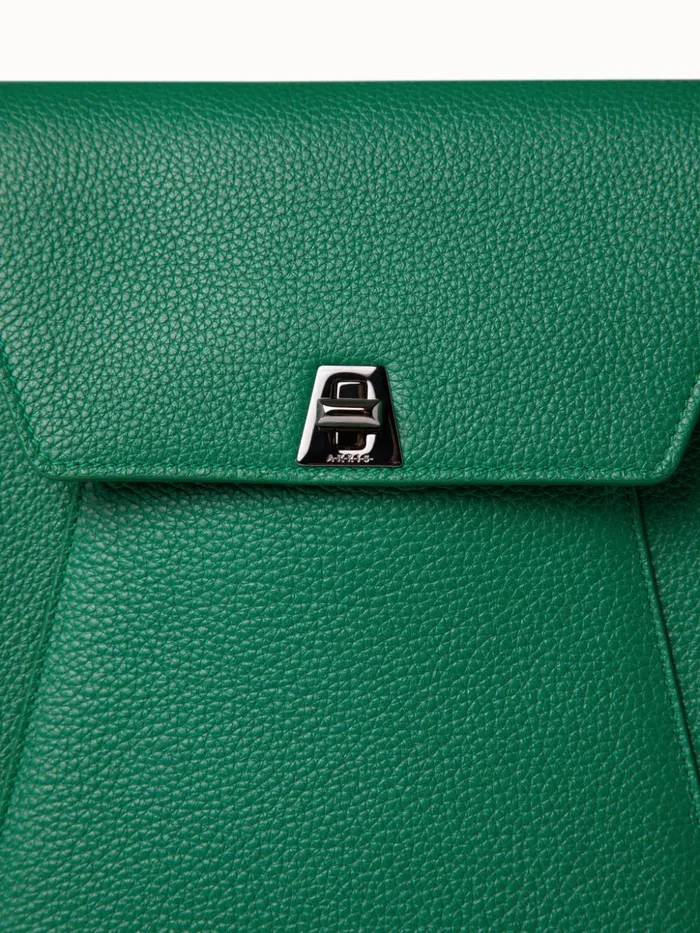 Little Anouk Messenger Bag In Leather Aloe Women Akris Crossbody Bags