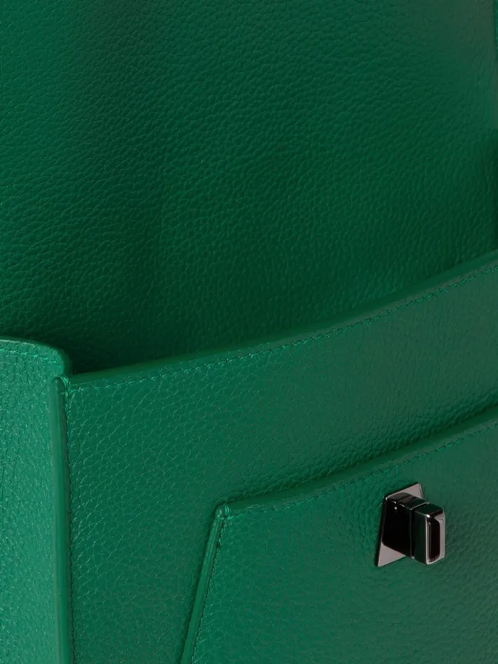 Little Anouk Messenger Bag In Leather Aloe Women Akris Crossbody Bags