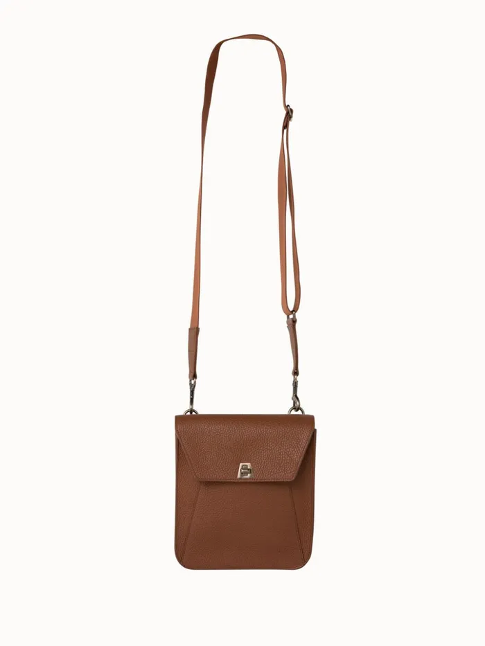 Little Anouk Messenger In Calf Leather Caramel Women Akris Crossbody Bags