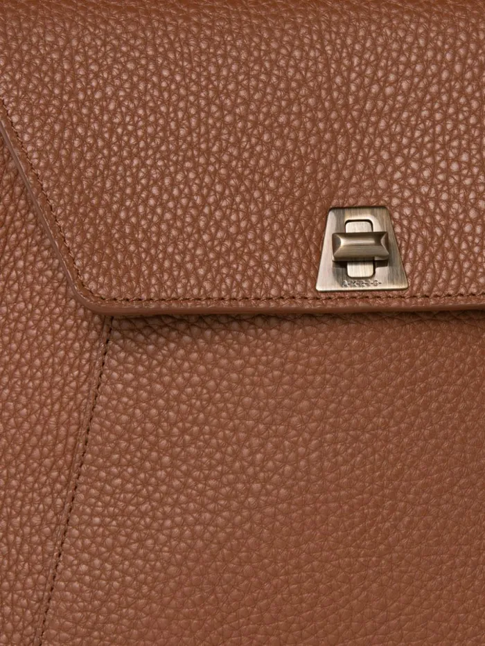 Little Anouk Messenger In Calf Leather Caramel Women Akris Crossbody Bags