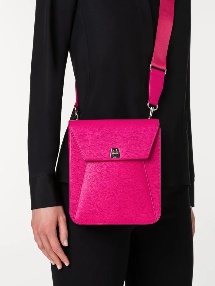 Little Anouk Messenger In Calf Leather Pink Women Akris Mini Bags