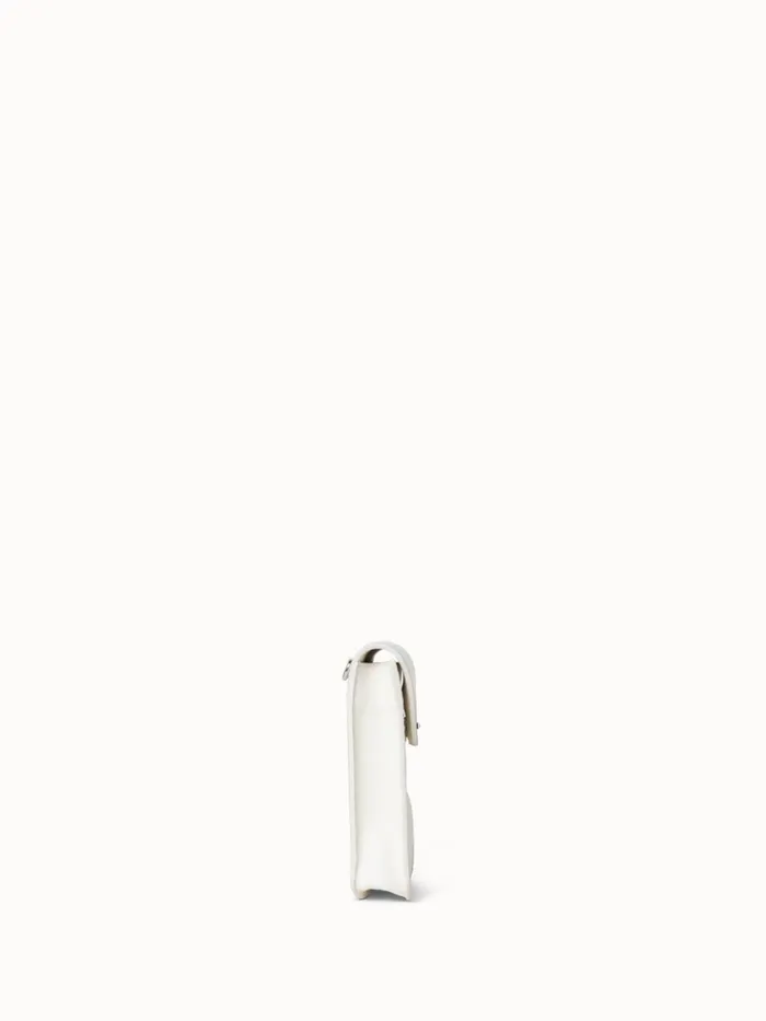 Little Anouk Messenger In Calf Leather White Women Akris Crossbody Bags