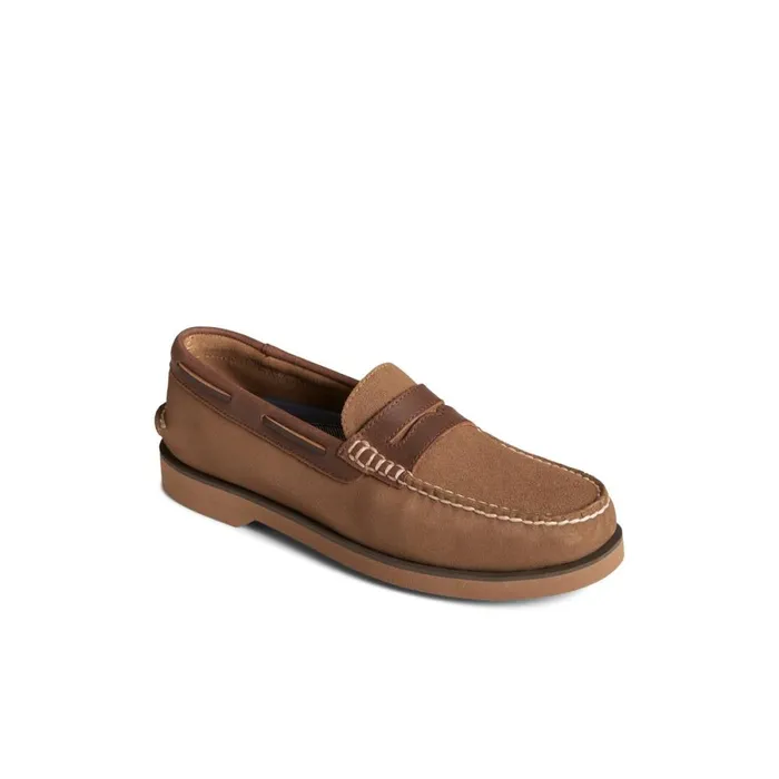 Loafers and Oxfords Men Sperry Authentic Original Penny Loafer Dark Beige