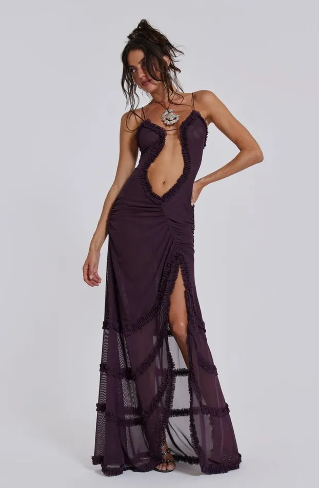 Maxi Dresses Women Jaded London Fatale Maxi Dress In Dusk