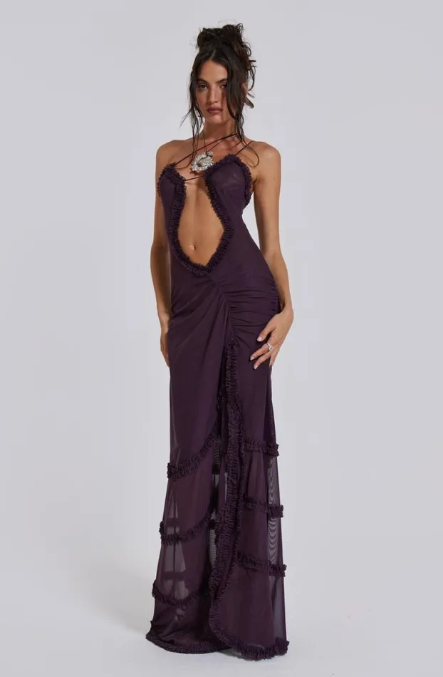 Maxi Dresses Women Jaded London Fatale Maxi Dress In Dusk