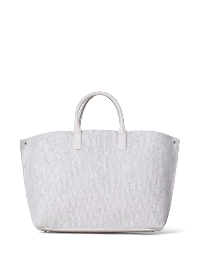 Medium Ai Messenger Bag In Canvas With Leather Hearts Multicolor Women Akris Crossbody Bags