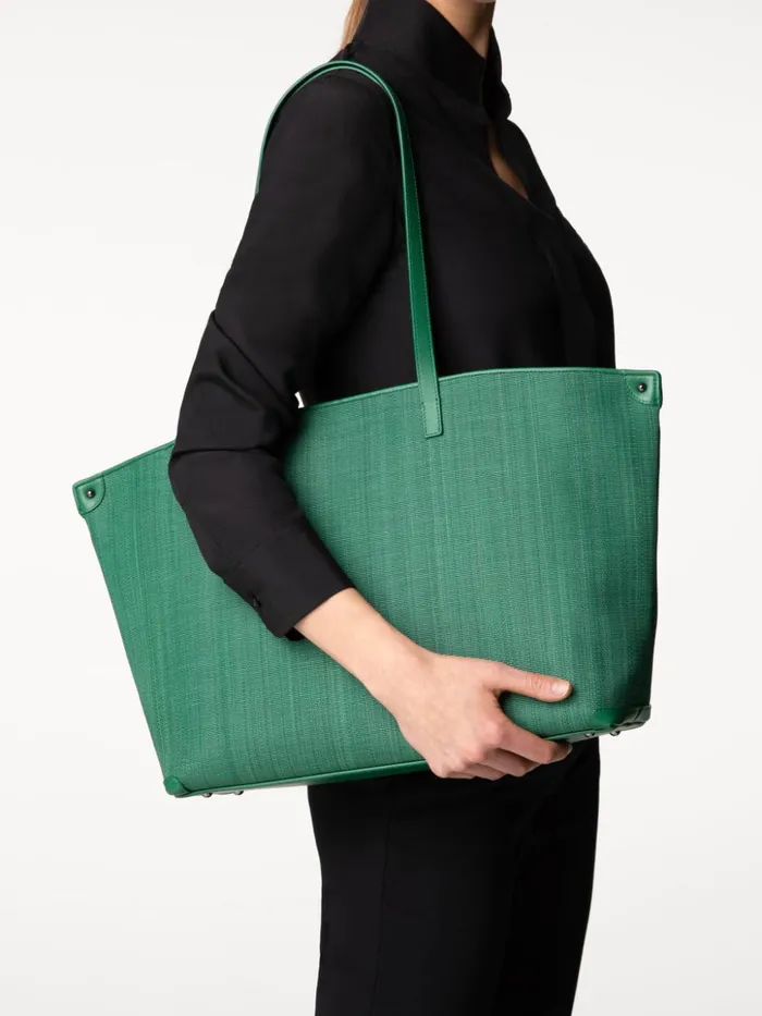 Medium Ai Shoulder Bag In Horsehair Fabric Aloe Women Akris Shoulder Bags