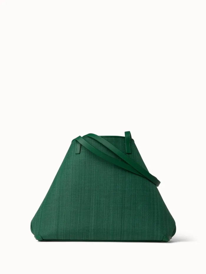 Medium Ai Shoulder Bag In Horsehair Fabric Aloe Women Akris Shoulder Bags