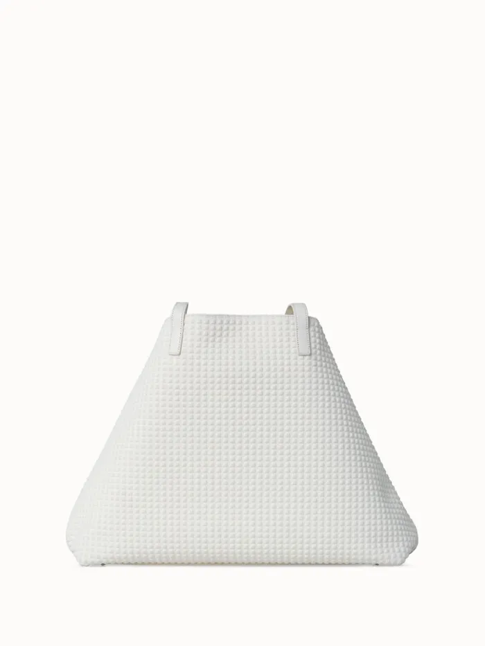 Medium Ai Shoulder Bag In Techno Trapezoid Fabric White Women Akris Shoulder Bags