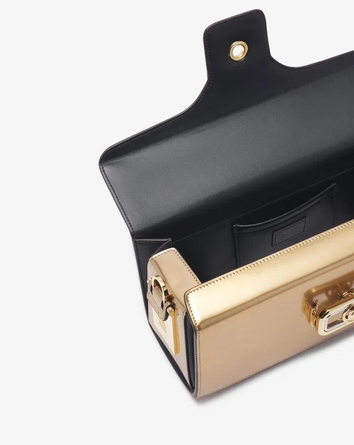 Medium Pencil Cat Bag In Metallic Leather Gold Women Lanvin Tote Bags and Top Handle Bags