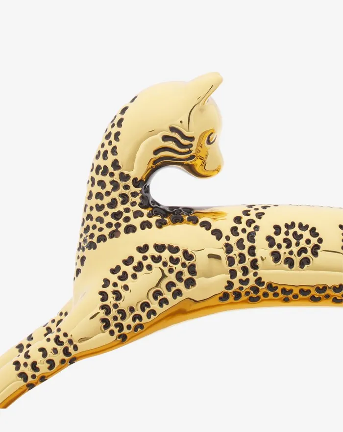 Medium Pencil Cat Bag In Metallic Leather Gold Women Lanvin Tote Bags and Top Handle Bags