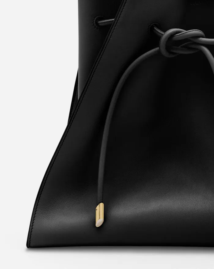 Medium Sequence By Lanvin Belt Bag In Leather Black Women Lanvin Tote Bags and Top Handle Bags