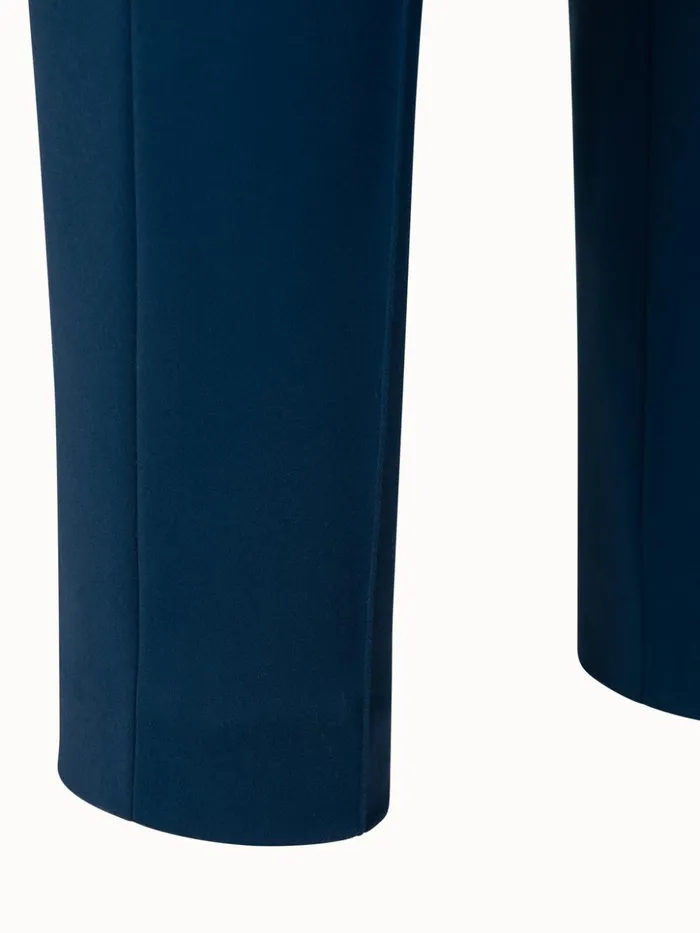 Melissa Cotton Techno Stretch Pant Petrol Women Akris Pants