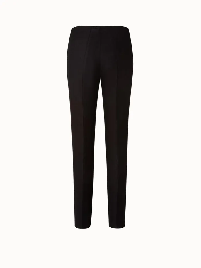 Melissa Flannel Stretch Pant Mocha Women Akris Pants