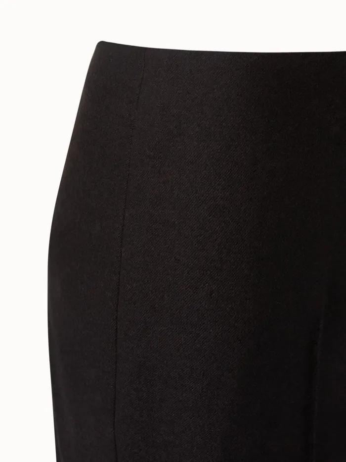 Melissa Flannel Stretch Pant Mocha Women Akris Pants