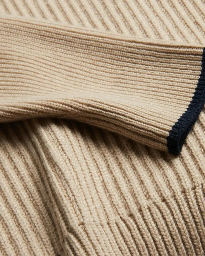 Men ADEMY 8211 Ribbed Knit Polo Neck Jumper Taupe Ted Baker Jumpers and Knitwear Men ADEMY 8211 Ribbed Knit Polo Neck Jumper Taupe Ted Baker Jumpers and Knitwear
