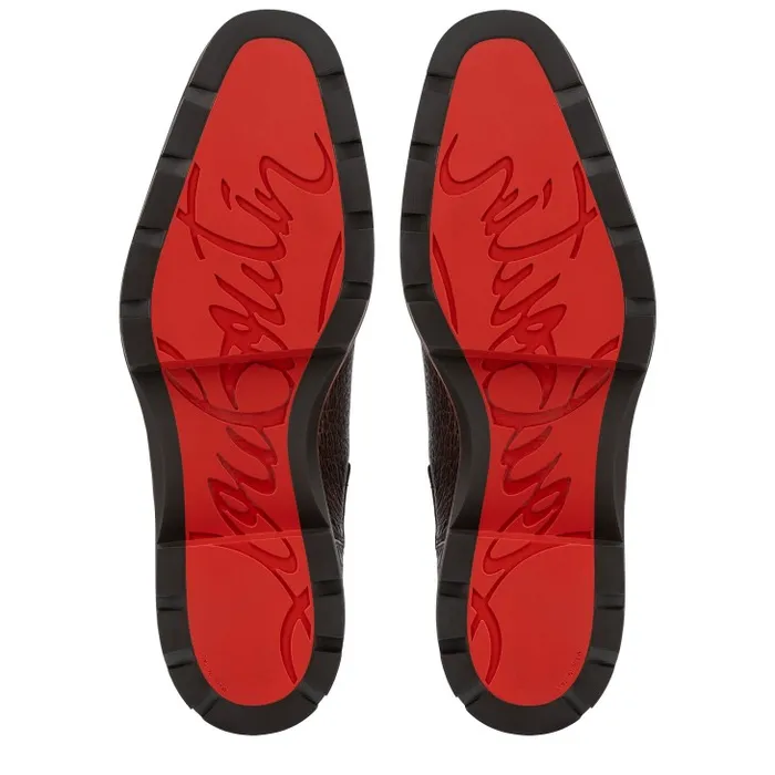 Men Alpinosol Boots 8211 Grained Calf Leather 8211 Corteccia Christian Louboutin Boots