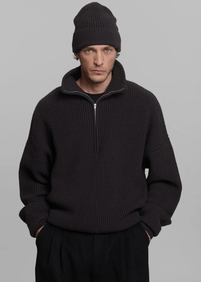 Men Amo Wool Beanie 8211 Dark Plum The Frankie Shop