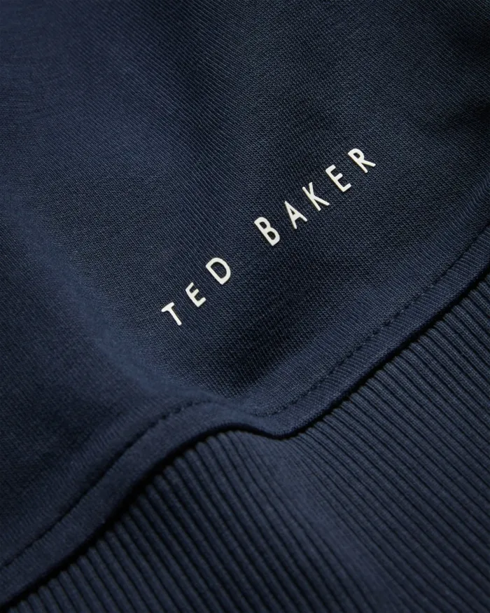 Men ANTRAM 8211 Half Zip Funnel Neck Pullover Navy Ted Baker Tops Men ANTRAM 8211 Half Zip Funnel Neck Pullover Navy Ted Baker Tops