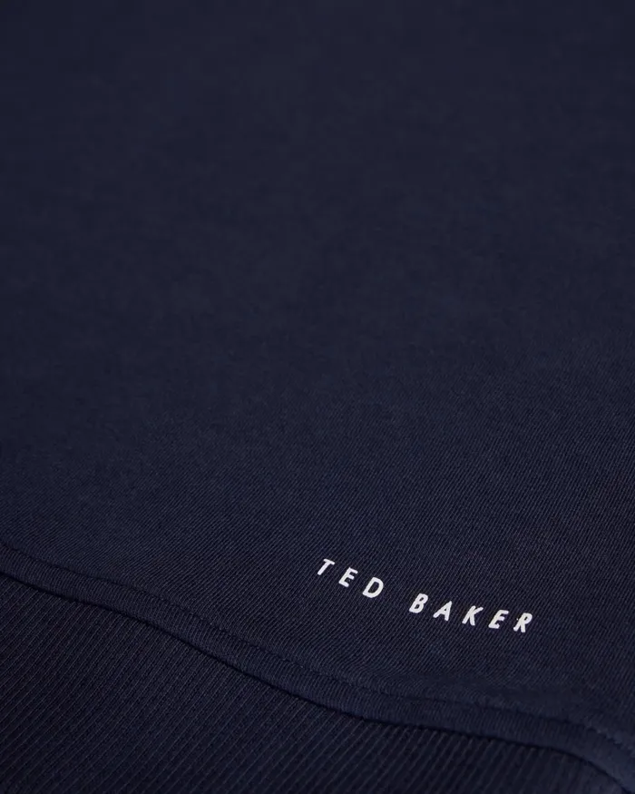 Men ANTRAM 8211 Half Zip Funnel Neck Pullover Navy Ted Baker Tops Men ANTRAM 8211 Half Zip Funnel Neck Pullover Navy Ted Baker Tops